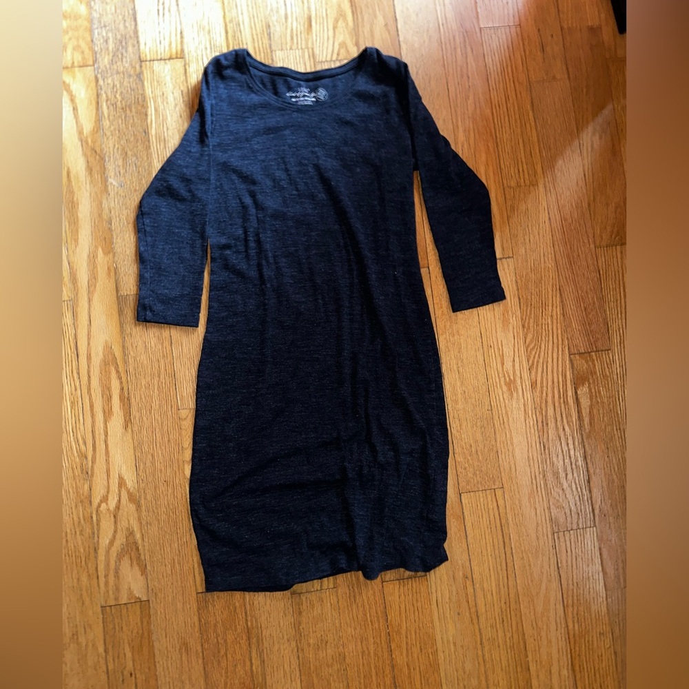 H&M heather blue Long Sleeve Dress